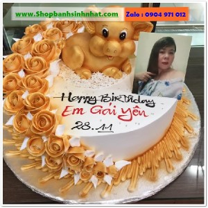 Bánh Sinh Nhật In Hình Ảnh - H752